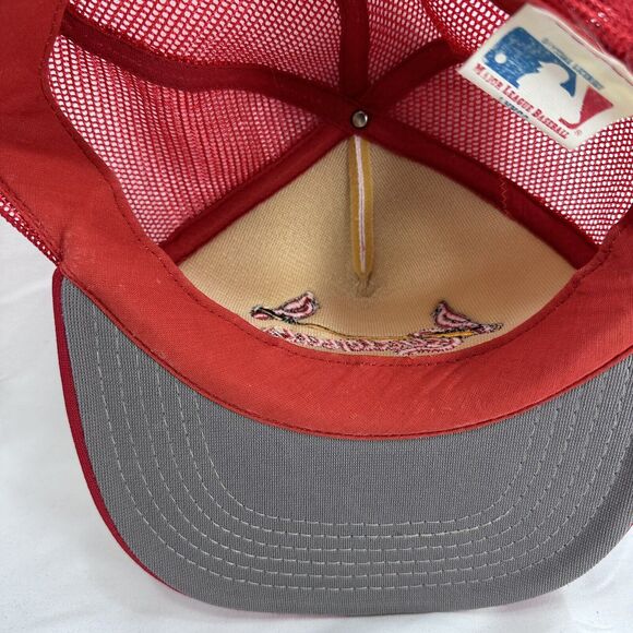 1982 St. Louis Cardinals World Champs Foam SnapBack Trucker Hat Cap Vintage MLB - Picture 8 of 14